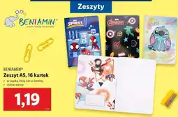 Lidl BENIAMIN Zeszyt A5, 16 kartek oferta