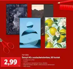 Lidl Zeszyt A5 z uszlachetnieniem, 60 kartek oferta