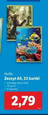 Lidl Herlitz Zeszyt A5, 32 kartki oferta