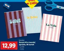 Lidl Zeszyt A4 w twardej oprawie, 96 kartek oferta