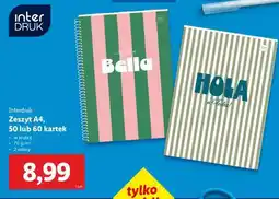 Lidl Interdruk Zeszyt A4 oferta