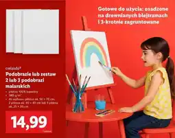 Lidl Podobrazie lub zestaw 2 lub 3 podobrazí malarskich oferta