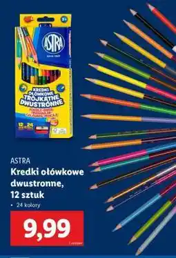 Lidl Kredki ołówkowe dwustronne, 12 sztuk oferta