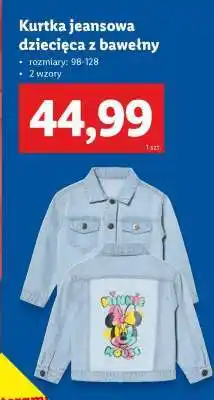 Lidl Kurtka jeansowa dziecięca z bawełny oferta