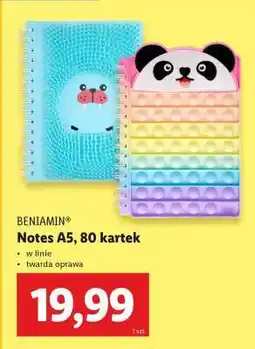 Lidl Notes A5, 80 kartek oferta