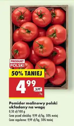 Biedronka Pomidor malinowy polski układany na wagę oferta