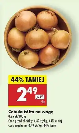 Biedronka Cebula żółta na wage oferta