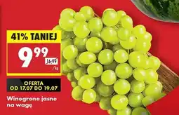 Biedronka Winogrono jasne na wagę oferta
