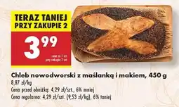 Biedronka Chleb nowodworski z maślanka i makiem , 450 g oferta