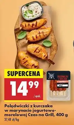Biedronka Polędwiczki z kurczaka w marynacie jogurtowo morelowej Czas na Grill 400 g oferta