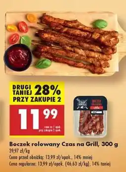 Biedronka Boczek rolowany Czas na Grill, 300 g oferta
