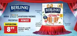 Biedronka Parówki z szynki Berlinki, 360 g oferta