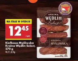 Biedronka Kiełbasa Myśliwska Kraina Wędlin Select, 270 g oferta