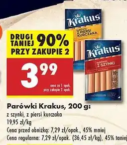 Biedronka Parówki Krakus, 200 g oferta