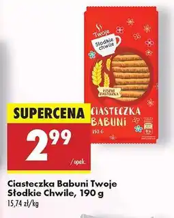 Biedronka Ciasteczka Babuni Twoje Słodkie Chwile, 190 g oferta