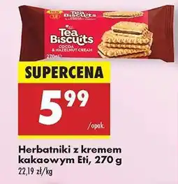 Biedronka Herbatniki z kremem kakaowym Eti, 270 g oferta