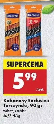 Biedronka Kabanosy Exclusive Tarczyński, 90 g oferta