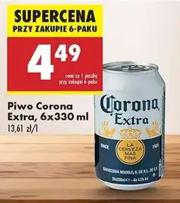 Biedronka Piwo Corona Extra 6x330 ml oferta