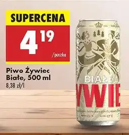 Biedronka Piwo Żywiec białe 500 ml oferta