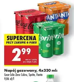 Biedronka Napój gazowany, 4x330 ml oferta