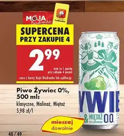 Biedronka Piwo Żywiec 0%, 500 ml oferta