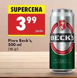 Biedronka Piwo Beck's 500 ml oferta