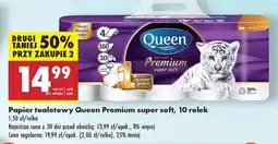 Biedronka Papier toaletowy Queen Premium super soft, 10 rolek oferta