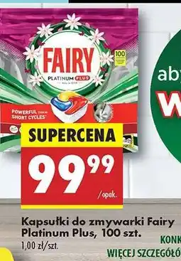 Biedronka Kapsułki do zmywarki Fairy Platinum Plus, 100 szt oferta