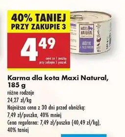Biedronka Karma dla kota Maxi Natural , 185 g oferta