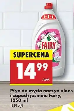 Biedronka Płyn do mycia naczyń aloes i zapach jaśminu Fairy, 1350 ml oferta