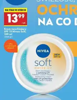 Biedronka Krem nawilżający SPF 15 Nivea Soft, 100 ml oferta