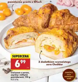 Biedronka Croissant z serem, szynką i żółtymi pomidorami, 110 g oferta