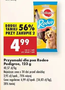 Biedronka Przysmaki dla psa Rodeo Pedigree , 123 g oferta