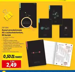 Lidl Zeszyt z uszlachetnieniem a5/60 k. język polski linia Top-2000 oferta