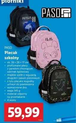 Lidl Plecak 38 x 28 17 cm Paso oferta