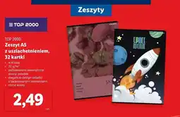 Lidl Zeszyt a5 32 kartki kratka Top-2000 oferta