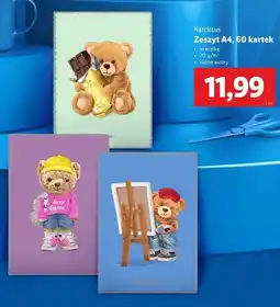 Lidl Zeszyt a4 60 kartek kratka trend Narcissus oferta