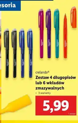 Lidl Wkłady do długopisów Crelando oferta