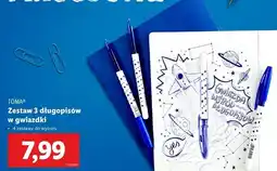 Lidl Długopis w gwiazdki niebieski Toma (Piśmiennicze) oferta