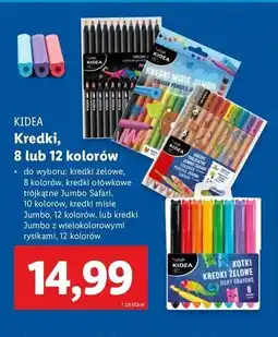 Lidl Kredki jumbo z wielokolorowymi rysikami Kidea oferta