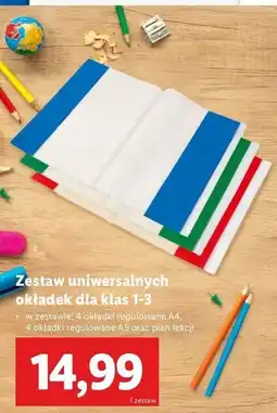Lidl Zestaw okładek dla klas 1-3 + plan lekcji oferta