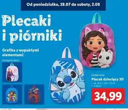 Lidl Plecak 3d gabi koci domek Under Cover oferta