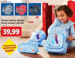 Lidl Plecak + worek piórnik oferta