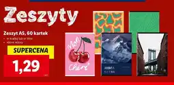 Lidl Zeszyt a5/60 kartek w linię oferta