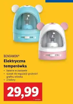Lidl Elektryczna temperówka Beniamin oferta