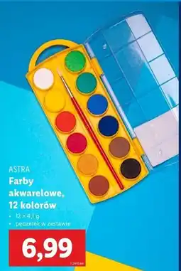 Lidl Farby akwarelowe Astra oferta
