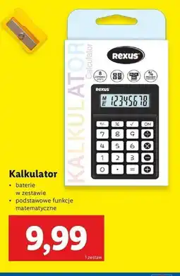 Lidl Kalkulator Rexus oferta
