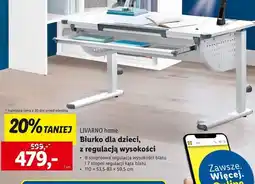 Lidl Biurko z regulacją wysokości Livarno Home oferta