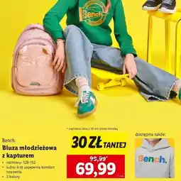 Lidl Bluza z kapturem 128-158 cm Bench oferta
