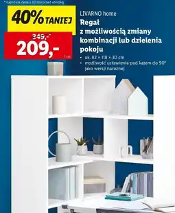 Lidl Regał z możliwością dzielenia pokoju Livarno Home oferta
